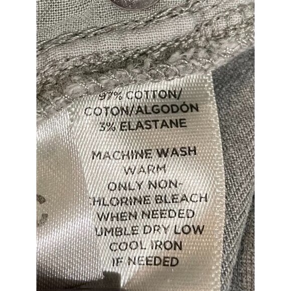 Loft Womens Olive Green High-Rise Curvy Skinny Crop Jeans Size 29/8 - Picture 7 of 11